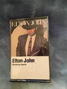 Elton John Breaking Hearts CASSETTE Tape 1984 Geffen - Picture 1 of 9