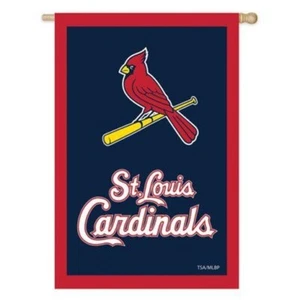 St. Louis Cardinals 28" x 44" Applique Vertical House Flag - Picture 1 of 1