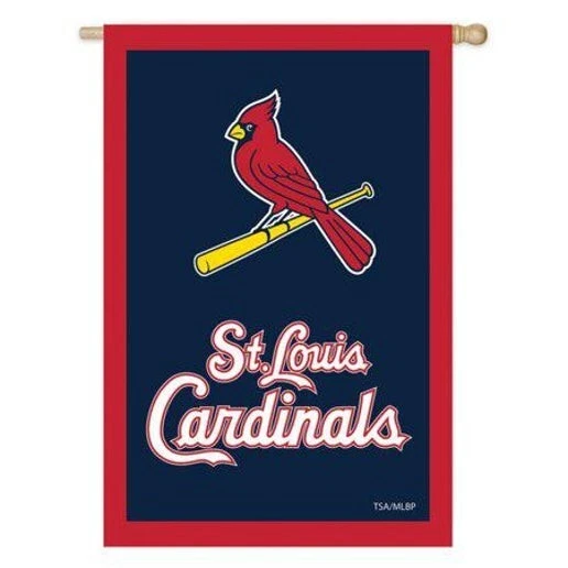 St. Louis Cardinals 28" x 44" Applique Vertical House Flag - Image 1 of 1