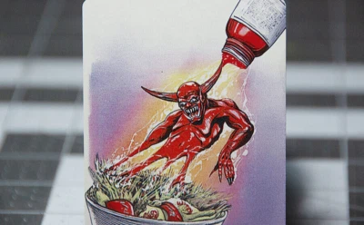 Salsarang, Altered Satirical Fan Art MTG boomerang - Image 1 of 3