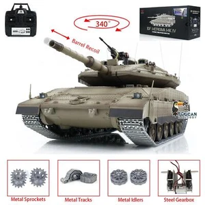 1:16 RC Military Tank HengLong IDF Merkava MK IV 3958 W/BB Barrel Recoil Infrare - Picture 1 of 24