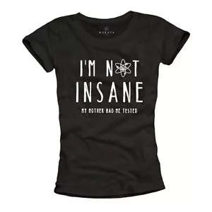 LUSTIGES DAMEN T-SHIRT MIT WAHNSINNIGEM SPRUCH - TOP THEORY GIRL NERD TEE - Bild 1 von 1