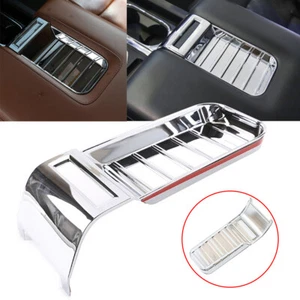 Interior Central Armrest Box Cover Trim For Toyota Tundra 2014-2021 Chrome ABS - Picture 1 of 10