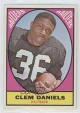 1969 Milton Bradley Win-A-Card Game 1967 Topps Football Clem Daniels #110