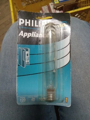 PHILIPS BC40T6-1/2N 40W 120V Appliance Bulb. NOS - Image 1 of 3