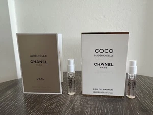 Chanel Gabrielle L’eau EDT Sample Spray 1.5 ml/Coco Mademoiselle EDP 1.5 ml LOT - Picture 1 of 1