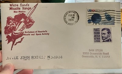 1976 Белые пески ракетный полигон Нью-Мексико космический чехол - Изображение 1 из 2