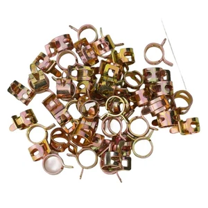 10mm Spring Clip Spring Clamp Fuel 50pcs 3/8" Clip Oil 65Mn Spring Steel - Picture 1 of 12