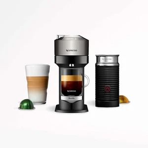 Nespresso Vertuo Next Dark Chrome Coffee & Espresso Machine w Aeroccino Frother! - Picture 1 of 7