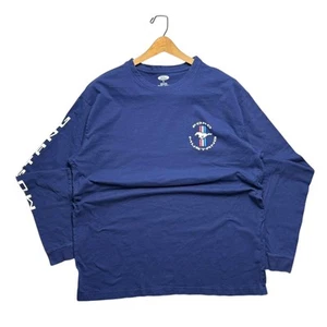 Mustang Spell Out Long Sleeve Shelby Car Blue Tee XL - Picture 1 of 6