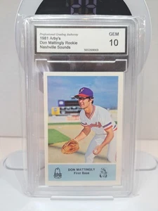 SGA GEM MINT 10 1981 ARBYS DON MATTINGLY NASHVILLE SOUNDS MINOR LEAGUE ⚾️(G193) - Picture 1 of 2