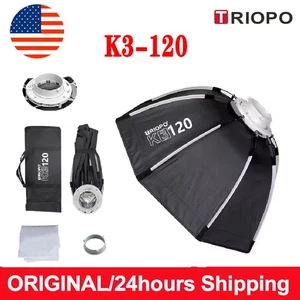 US TRIOPO K3-120 120cm Quick-Setup Octagon Softbox For Bowens Flash LED Light - Picture 1 of 16