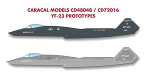 Caracal Models 1/48 decals CD48048 YF-23 Prototypes for Hobby Boss - Picture 1 of 2
