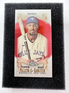 Topps Allen & Ginter 2021 cromo mini rojo 💥💥5/5💥💥 Marcus Semien - Imagen 1 de 3
