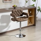 Bar Stool Kitchen Breakfast Barstool Seat with Metal Base