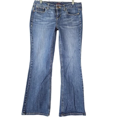 Pantalones de mezclilla Tommy Hilfiger azules elásticos clásicos bootcut lavado a la piedra para mujer 10 cortos Foto 1 de 4