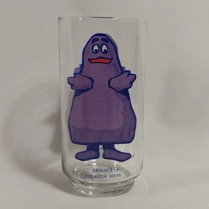 McDonald's Vintage 1977 Collector Series Glass Cup Featuring GRIMACE - SO CUTE! - Picture 1 of 8