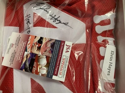 Красная футболка с автографом Элвина Хейза с аутентификацией JSA на заказ - Изображение 1 из 3