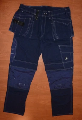 NWOT New Mascot Atlanta Blue Light Cordura Pants Men's Sz 38x35 Holster Pockets - Image 1 of 4