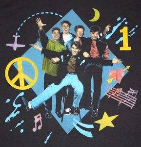 M * vtg 1990 NEW KIDS ON THE BLOCK t shirt * 60.85 - Picture 1 of 6