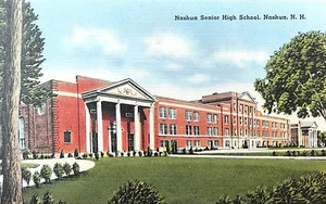 Postal de colección de Nashua Senior High School, Nashua, N. H. - Imagen 1 de 2