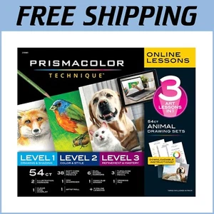 Technik Tier Zeichenset: 54 Kunstzubehör mit Online-Unterricht für Anfänger - Bild 1 von 7