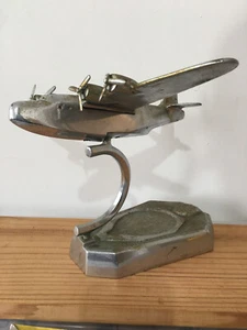 vintage raaf metal aeroplane desk ornament paperweight - Bild 1 von 7