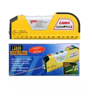Laser Level PRO3 with Horizontal and Vertical Line Magic, Plus Tape Measure - Picture 1 of 6