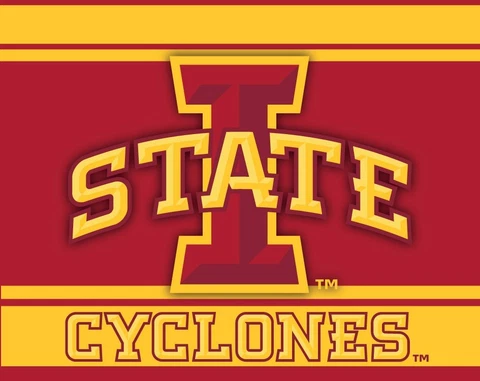 IOWA STATE 5" X 6" STRIPED MAGNET-IOWA STATE CYCLONES CAR MAGNET-NEW FOR 2016 Cover