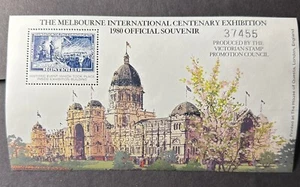 AUSTRALIA MELBOURNE EXHIBITION STAMP ON STAMP CINDERELLA STAMPS ON STAMPS 19766 - Picture 1 of 1