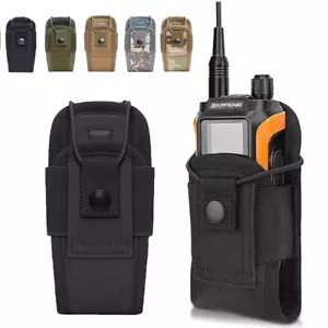 Tactical MOLLE Radio Pouch Universal Walkie Talkie Holster Police Radio Holder - Picture 1 of 17