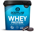 Bodylab24 Whey Protein Pulver, Eiweißpulver, Cookies & Cream, 2 KG