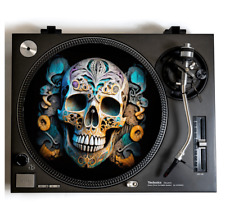 Tribal Skull Turntable Slipmat for Vinyl Records DJ Mat Technics Portablist lp
