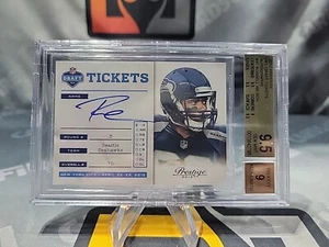 2012 Prestige Draft Tickets #31 Russell Wilson RC Rookie BGS 9.5 AUTO 9 - Picture 1 of 2
