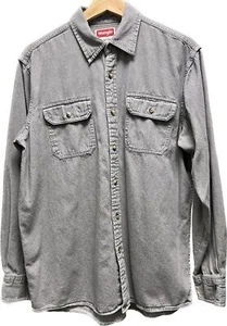 Wrangler Medium Herren Langarm Freizeit Button-Down Westernshirt grau - Bild 1 von 7