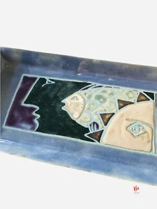 Paco Padilla Signed Pottery Tray "Mira la Luz" or "Look at the Light" (2007?) - Picture 1 of 5