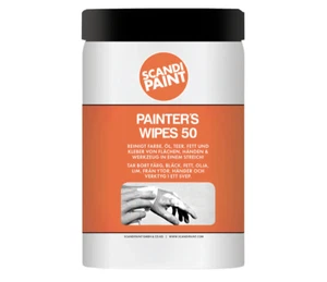 SCANDIPAINT Painter's Wipes 50x grasa adhesivo pintura paños de limpieza aceite paño de limpieza - Imagen 1 de 1