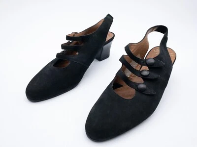 Gabor Mujer Zapatos de Tacón Talón Abierto Sandalia Negro Talla 37,5 Ue Art. - Imagen 1 de 3