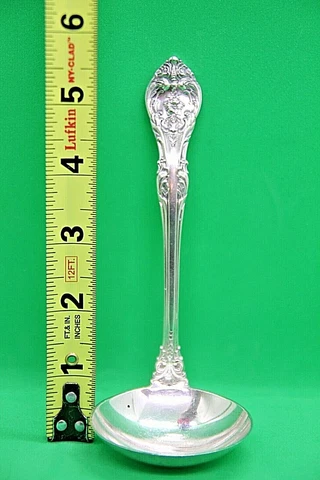 Gorham King Edward Solid Piece Cream Ladle 5 3/4 in. 61 G Cover