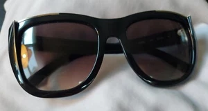 Chloe CE659S 001 Black Oversized Non-Polarized Black Round Sunglasses 55/19/140 - Picture 1 of 4