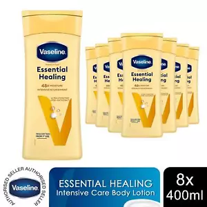 Vaseline Intensive Care Body Lotion Essential Healing for Dry Skin 400ml, 8 Pack - Picture 1 of 11