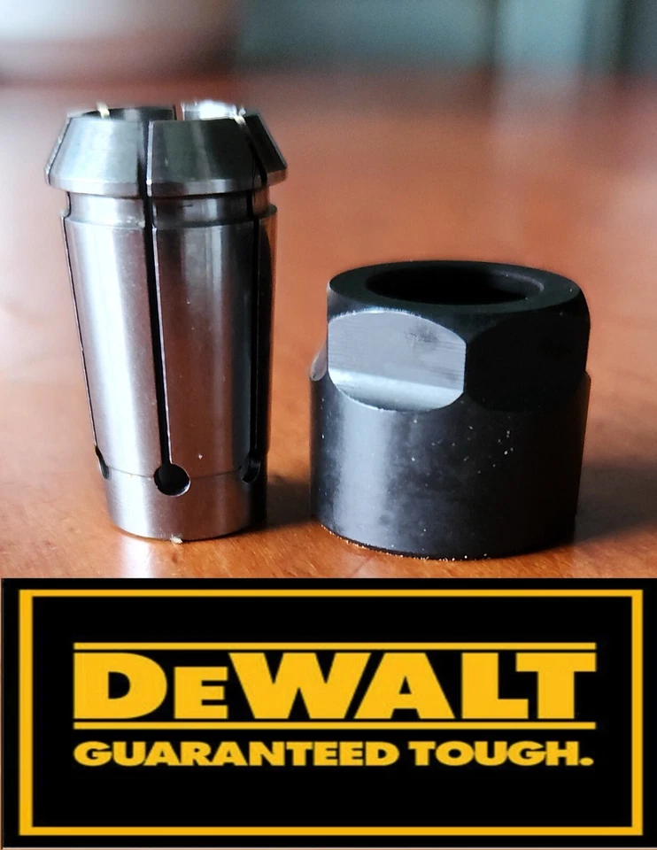 DeWalt Router 1/2" 12.7mm Collet & Nut For DW624 DW625 DW625KT DW629 - Image 1 of 1