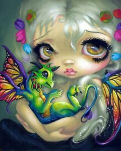 ART PRINT Darling Dragonling Jasmine Becket-Griffith Fantasy Gothic Fairy Poster