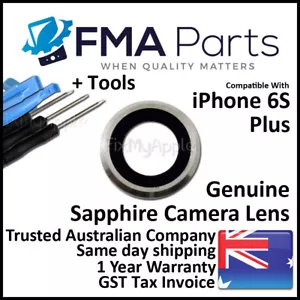 iPhone 6S PLUS OEM Silver White Sapphire Camera Lens Back Bracket Replacement - Picture 1 of 2