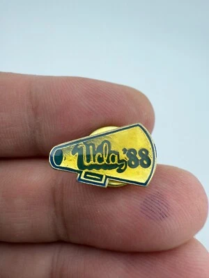 1988 UCLA Bruins Megaphone Lapel Hat Pin *Tiny Pin* - Image 1 of 4