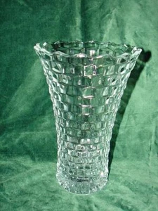 Jarrón grande American Fostoria elegante vidrio artístico de 10 pulgadas de alto - Imagen 1 de 2