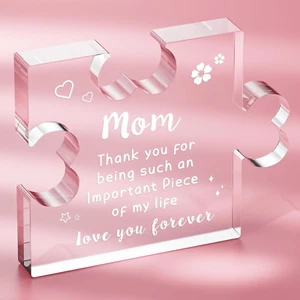 Gifts for Mom, Mothers Day Mom Gifts from Daughter Son, Acrylic Puzzle Plaque... - Picture 1 of 7