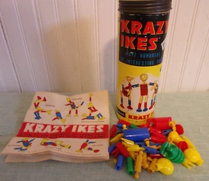 Krazy Ikes Whitman Building Toy Set Vintage 1957 Original Container Booklet etc. - Picture 1 of 6