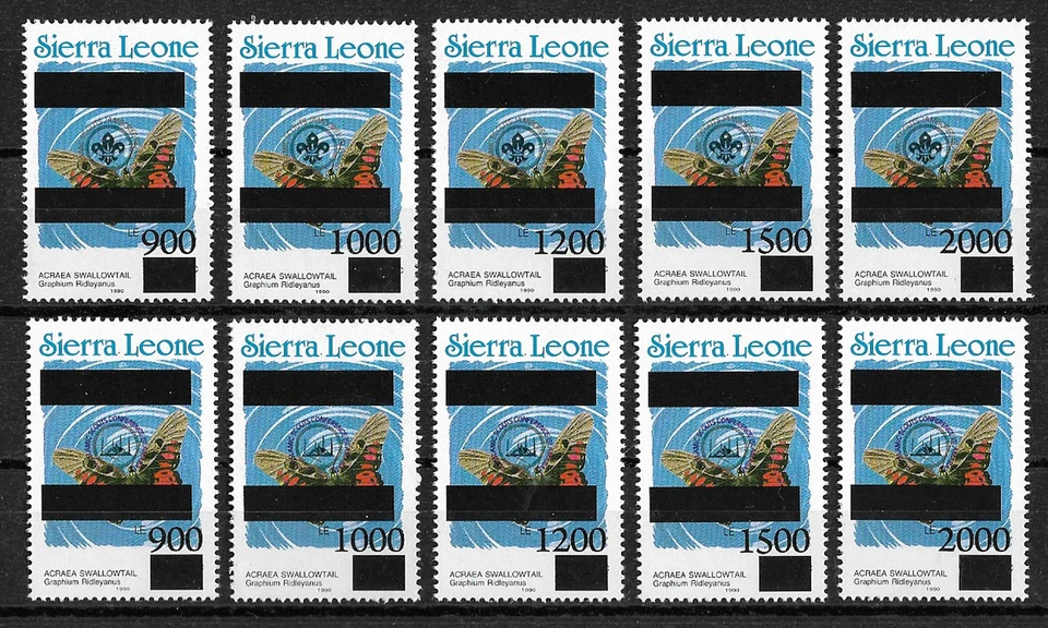 1992 Sierra Leone Insects Butterflies Islamic Boy Scouts Conference Pakistan MNH - Image 1 of 1