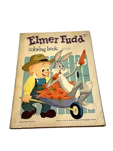 Vtg Authorized Warner Bros. Elmer Fudd Coloring Book 1964 1878-5 - Picture 1 of 10